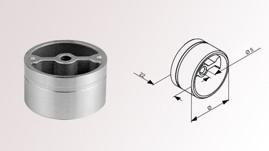 Edelstahl Adapter | NATURAIL für Holz