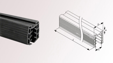 Gummiklemmprofil für Glasleistenrohr | diverse...