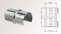 Nutrohr-Verbinder, Gerade 180° für Nutrohr Ø 42,4 mm | huero.de