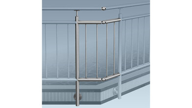 Stabgeländer | Eckvariante 2 - (-90° bis...