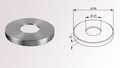 Abdeckrosette | Ø 66 mm | Edelstahl V2A