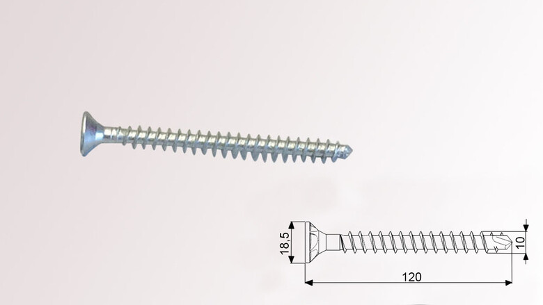 Spanplattenschraube m. Senkkopf u. Bohrspitze - von huero.de