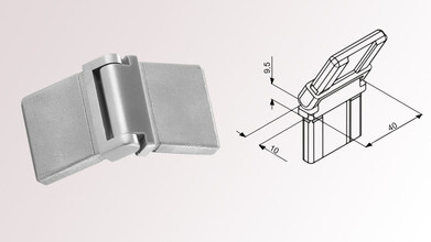 Rohrverbinder, Steckverbinder mit Gelenk +70 bis -70°...