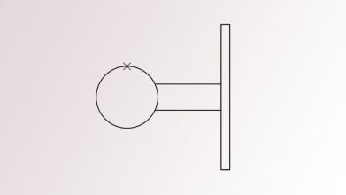 Geländerpfosten | für Glasgeländer | Wandanker Ø 150 mm | 2 x M8 Gewinde rechts | V2A