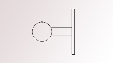 Geländerpfosten | für Stabgeländer | Wandanker Ø 150 mm | 2 x M8 Gewinde rechts | V2A