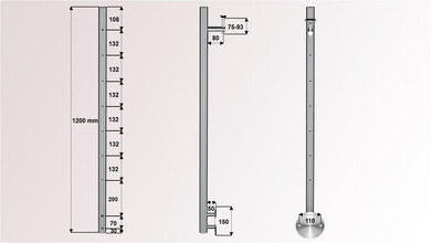 Geländerpfosten | für Reling-PLUS-Geländer...