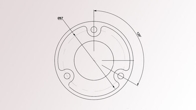 Wandflansch für Handlaufrohr | Ø 42,4 mm | Edelstahl geschliffen