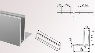 Ganzglasgeländer mit Klarglas | I-Form | Handlauf rund | Home-F