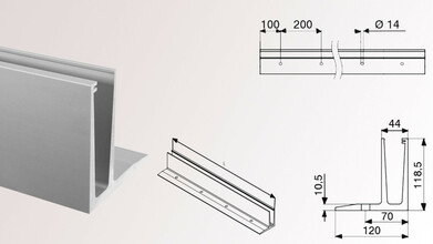 Ganzglasgeländer mit Klarglas | I-Form | Handlauf eckig | Home-F