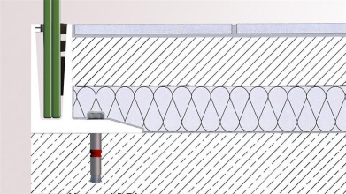 Ganzglasgeländer mit Klarglas (inkl. Sichtschutzfolie) | L-Form | Handlauf rund | Home-F