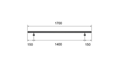 HOOD Handlauf Edelstahl | 1,7 m | SV-Design