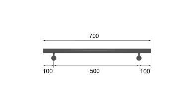 HOOD Handlauf Buche | 0,7 m | SV-Design