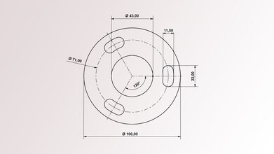 Geländerpfosten | für Stabgeländer | 2 x M8 Gewinde | V2A